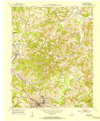preview thumbnail of historical topo map of London, KY in 1952