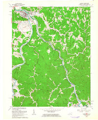 preview thumbnail of historical topo map of Louisa, KY in 1962