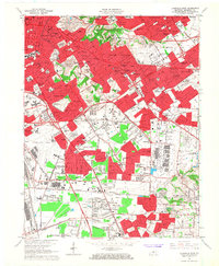 preview thumbnail of historical topo map of Jefferson County, KY in 1965