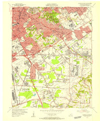 1955 Map of Audubon Park, KY, 1956 Print