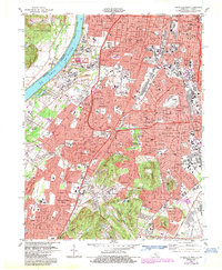 Download a high-resolution, GPS-compatible USGS topo map for Louisville West, KY (1987 edition)