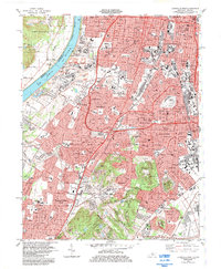 Download a high-resolution, GPS-compatible USGS topo map for Louisville West, KY (1984 edition)