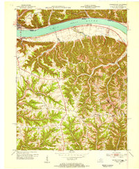 Download a high-resolution, GPS-compatible USGS topo map for Madison East, KY (1955 edition)