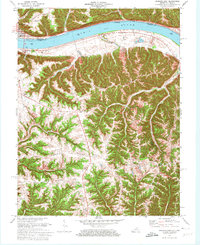 preview thumbnail of historical topo map of Jefferson County, KY in 1971