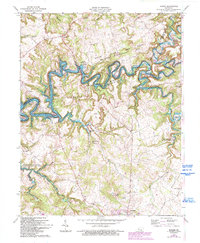 preview thumbnail of historical topo map of Grayson County, KY in 1963