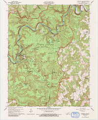 Download a high-resolution, GPS-compatible USGS topo map for Mammoth Cave, KY (1988 edition)