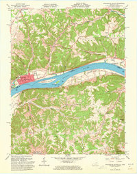 Download a high-resolution, GPS-compatible USGS topo map for Manchester Islands, KY (1973 edition)