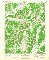 1952 Map of Mannsville, 1968 Print
