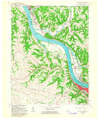 1961 Map of Maysville, KY, 1963 Print