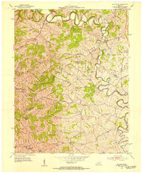 preview thumbnail of historical topo map of Mercer County, KY in 1952