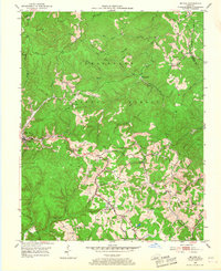 preview thumbnail of historical topo map of Jackson County, KY in 1953