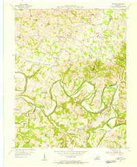 Download a high-resolution, GPS-compatible USGS topo map for Meador, KY (1955 edition)