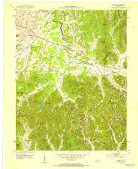 Download a high-resolution, GPS-compatible USGS topo map for Means, KY (1953 edition)