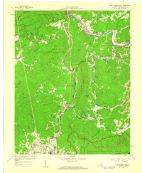 preview thumbnail of historical topo map of Bell County, KY in 1959