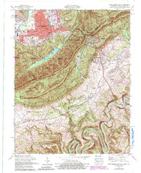 preview thumbnail of historical topo map of Bell County, KY in 1974
