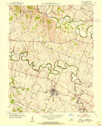 Download a high-resolution, GPS-compatible USGS topo map for Midway, KY (1955 edition)