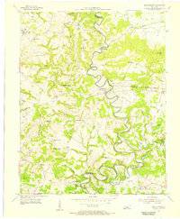 preview thumbnail of historical topo map of Grayson County, KY in 1954
