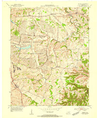 preview thumbnail of historical topo map of Madison County, KY in 1954