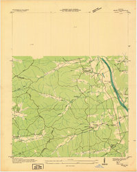1936 Map of Trigg County, KY