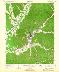 1953 Map of Morehead, KY, 1966 Print