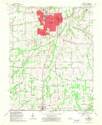1969 Map of Hazel, KY, 1970 Print