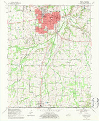 1969 Map of Murray, KY, 1984 Print