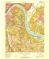 Download a high-resolution, GPS-compatible USGS topo map for Newport, KY (1957 edition)