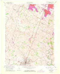 preview thumbnail of historical topo map of Nicholasville, KY in 1965