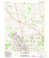 Download a high-resolution, GPS-compatible USGS topo map for Oak Grove, KY (1983 edition)