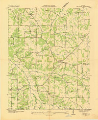 1936 Map of Oak Level