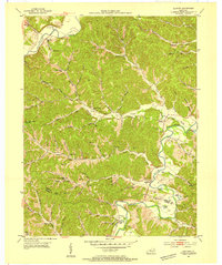 preview thumbnail of historical topo map of Greenup County, KY in 1953