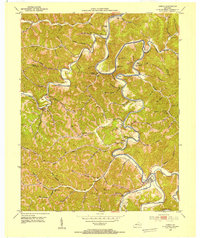 Download a high-resolution, GPS-compatible USGS topo map for Oneida, KY (1954 edition)