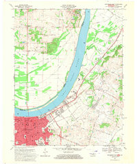 Download a high-resolution, GPS-compatible USGS topo map for Owensboro East, KY (1970 edition)