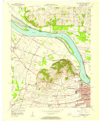 Download a high-resolution, GPS-compatible USGS topo map for Owensboro West, KY (1957 edition)