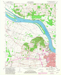 Download a high-resolution, GPS-compatible USGS topo map for Owensboro West, KY (1981 edition)