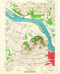 Download a high-resolution, GPS-compatible USGS topo map for Owensboro West, KY (1967 edition)