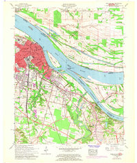 Download a high-resolution, GPS-compatible USGS topo map for Paducah East, KY (1968 edition)