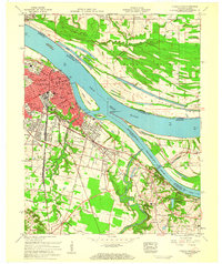 Download a high-resolution, GPS-compatible USGS topo map for Paducah East, KY (1959 edition)