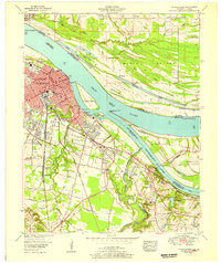 Download a high-resolution, GPS-compatible USGS topo map for Paducah East, KY (1956 edition)