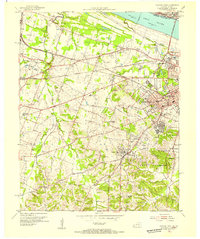 Download a high-resolution, GPS-compatible USGS topo map for Paducah West, KY (1955 edition)