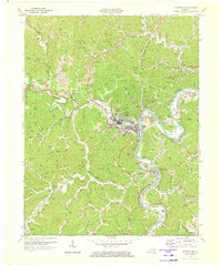 preview thumbnail of historical topo map of Paintsville, KY in 1971