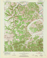Download a high-resolution, GPS-compatible USGS topo map for Panola, KY (1971 edition)