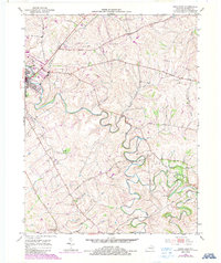 preview thumbnail of historical topo map of Bourbon County, KY in 1952