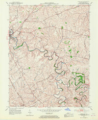 preview thumbnail of historical topo map of Bourbon County, KY in 1952