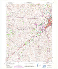 Download a high-resolution, GPS-compatible USGS topo map for Paris West, KY (1987 edition)