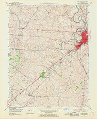 Download a high-resolution, GPS-compatible USGS topo map for Paris West, KY (1968 edition)