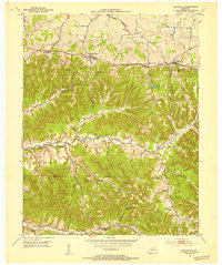 Download a high-resolution, GPS-compatible USGS topo map for Parksville, KY (1954 edition)