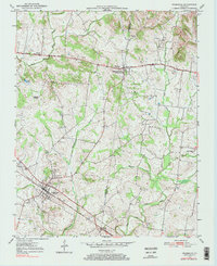 preview thumbnail of historical topo map of Pembroke, KY in 1950