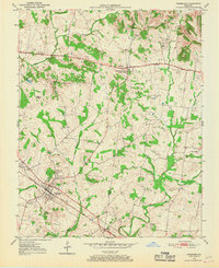 1950 Map of Christian County, KY, 1968 Print