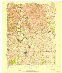 Download a high-resolution, GPS-compatible USGS topo map for Perryville, KY (1953 edition)